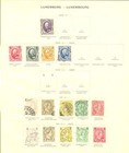 Luxembourg 1882 1917 Incl  Service --collection- 211 Stamps -  0 --f vf 