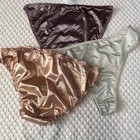 New Vintage Style Panties 3 Pack Bundle   All Are Silky  Extremely Shiny 