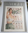 Vogue Maidenform Bra Cardboard Sign Easel Back 1954 Bullet Pointer Style Pin Up