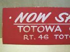 Vintage 1960s 70s - Now Showing Totowa Nj Cinema - Movie Theater Adv Sign Mv3