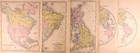 12 Pieces Antique 1891 Maps Misc  Countries Of The World      ea 9x12 - 09