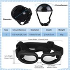 Pet Dog Helmet And Dog Goggles Set 4 Inch Padded Puppy Motorcycle Helmet Sunglas