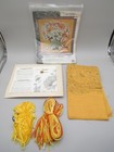 Paragon  giant Bouquet  1972 Crewel Embroidery Kit Large Linen 26 x28  Unused