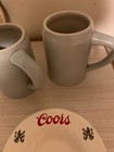 Vintage Coors -2-ceramic Beer Mug Asvertizing Ale-5  Tall-never Used