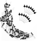 50pcs 3 16  X 1  Tri Grip Rivets Assortment  Black Trifold Exploding Pop Rivets