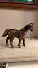 Vintage Brass Horse Figurine With Saddle