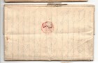 1841 Stampless Letter From Auburn New York To Baltimore Maryland