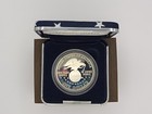 1991 S  Uso 50th Ann  Commemorative Coin Proof Silver Dollar In Display Case Coa