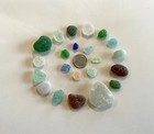 Beach Sea    crackle    Glass Genuine Surf-tumbled Mendocino Coast 