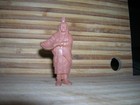 Marx 1953 Camp Indian Squaw With Bowl 60mm Playset Figure Toy Rbr vinyl Brown