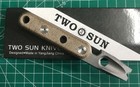 Twosun Pry-bar Bottle Opener W  Pocket Clip Micarta Titanium  Edc--38--sw
