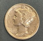 1944 10c Mercury Dime - 90  Silver