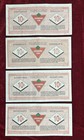 Canadian Tire 10 Cents X 4 - Vintage Cash Bonus - Circulated