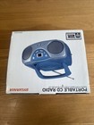 Sylvania Srcd243p Portable Stereo Cd Player  Am fm Radio Tested works New Blue