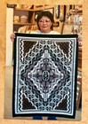 Two Grey Hills Evelyn Benally 28   x 37    Navajo Handwoven Rug   Coa paperwork  516