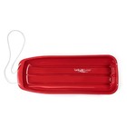 Lucky Bums Kids 48 Inch Plastic Snow Toboggan Sled With Pull Rope  Red  2 Pack 