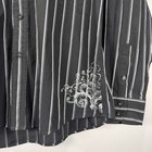 Levelten Men   s Xl Gothic Pinstripe Shirt     Viribus Unitis Coat Of Arms Graphic