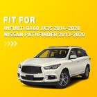 Fits Pathfinder 2013-2020 Center Console Lid Armrest Cover Replacement Black Ekk