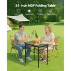 Uimoso 2ft Portable Aluminum Camping Table With Adjustable Height