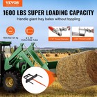 Vevor 39  Hay Spear Bale Spear Skid Steer Loader Tractor Bucket Attachment