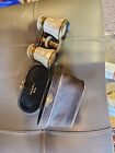 Vintage Lemaire Paris Mother Of Pearl Opera Glasses W  Gold Trim  Original Case 