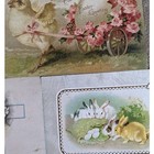 C1900s Easter Antique Postcard Set Of 5 Easter Greetings