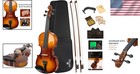 3 4 Size Violin With Antique Finish  Bow  Tuner     Ideal For Aspiring Musicians