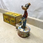 Vintage Marx Japan Tin Donald Duck Duet Wind Up  Walt Disney s 1946 With Box