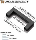 20pack Matte Black Modern Stainless Steel Kitchen Cabinet Handles Drawer  Pulls