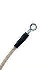 Universal Braided Stainless Brake Hoses - Long With 10mm Banjo Hole - 18 Inches