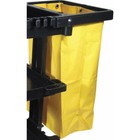 Rubbermaid Commercial 1966719 Zippered Vinyl Cleaning Cart Bag  24gal  17 1 4w X