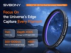 Svbony Sv220 Oiii sii 7nm Duo-band Telescope Filter 2   bortle 8 Ngc6960 M27 M17