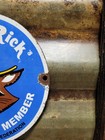 Vintage Ranger Rick Porcelain Sign Rare Old Nature Club Member Smokey Park 6 