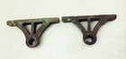 Vtg Antique Cast Iron Factory Farm Cart Wheel Axle Bracket Industrial Steampunk