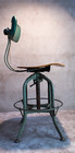 Vintage Toledo Swivel Drafting Chair Metal Industrial Design Architect