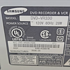Samsung Dvd-vr330 Dvd Vhs Player Vcr Recorder W o  Remote For Parts Repair