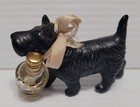 Vintage Scottie Scottish Terrier Dog   Miniature Perfume Bottle