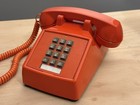 Vintage At t Itt Cortelco 2500 Orange Telephone Touch Tone