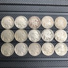 Buffalo Nickel Lot Of 15 With Full Dates U s  5   Coins 1934-1937