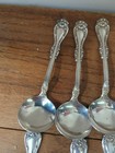 Vintage Wm Rogers Oneida Hanover Silver Plate Bouillon Soup Soups Set 10