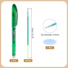 2pack 0 5mm Erasable Gel Pens With 10 Refills   1 Eraser  Green