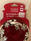 Yankee Candle Christmas Illuma Set 2 Slvr Reindeer Snowflake Jar Candle Toppers