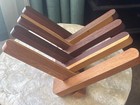 Hand-carved Folding Wood Book Holder  trivet Cookbook Bible Adjustable