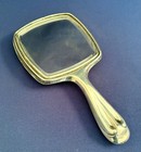 Antique Sterling Silver Vanity Hand Mirror Victorian Art Nouveau Repousse 10 