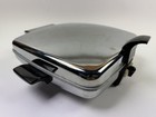 Vintage Sunbeam Model Cg-1 Waffle Maker Chrome Tested Working Silver