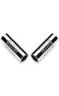 Stainless Steel Magnetic Clasps Leather Weave Cord End Bracelet Jewelry Mc-61