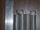 Extension Spring Lot Of 4   087  Wire  5 25  Long   827  O d   Made In The Usa