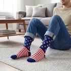 American Flag Socks For Men Women 2 Pairs 4th Of July Sock With Stars Stripes