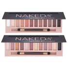 2 Pack 12 Colors Nude Eyeshadow Palette - Matte  Shimmer  Glitter  Waterproof Ma