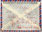 Hong Kong Cover 1959 Second Class Air-mail Cover  With Qeii 50c   15c Stamps  Se